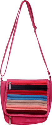 

Tiptop Women Pink PU Sling Bag