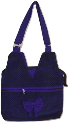 

NavRup Handworks Girls Blue Velvet Sling Bag