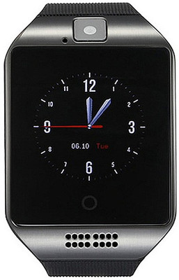 

MOBILE LINK SMARTWATCH NEW Q18 PASSOMETER SMART WATCH WITH TOUCH SCREEN CAMERA TF CARD BLUETOOTH SMARTWATCH FOR Smartwatch(Black Strap Free Size)