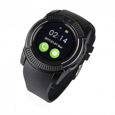 

BODOC V8_Latest black Smartwatch (Black Strap Free Size) Smartwatch(Black Strap Free Size)