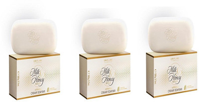 

Oriflame Milk & Honey Gold Softening Creamy Soap Bar Set Of 3(300 g, Pack of 3)
