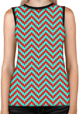 Snoogg Casual Sleeveless Printed Women