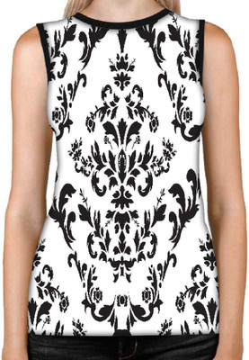 Snoogg Casual Sleeveless Printed Women
