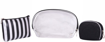 

MPK PERFECT Cosmetic Pouch(Black, Silver), Silver & black