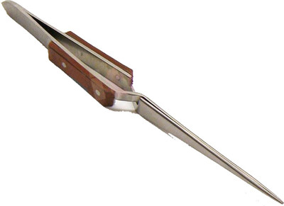 

THERMO Cross Locking Stainless Steel Tweezer with Fiber Handle / Self Closing Tweezer (3)