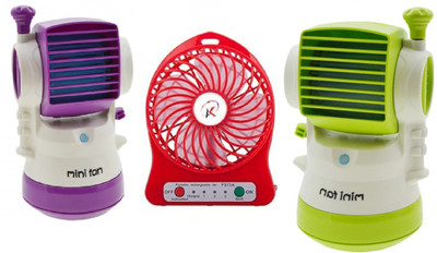 

Elegant Shopping Air Conditioner Mini Rechargeable Fan Desktop Humidifier Fan Portable Cooling, Purple, Red, green & White USB Fan, USB Humidifier(Purple, Red, green, White)