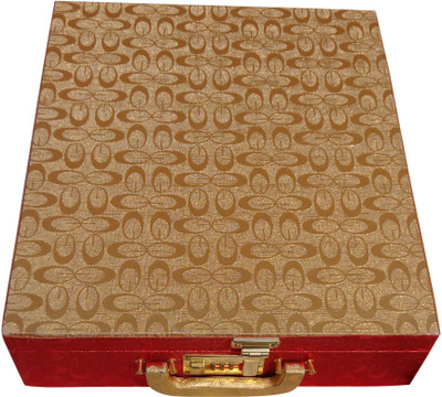 

Haryana Craft 5 Rod's Bangle Organizer Box , Made By Hard Board Wooden Coated Material Size:(38*32*9 CM) Vanity Box(Multicolor)