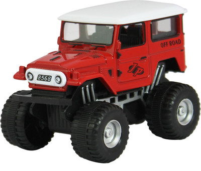 

DealBindaas Die Cast Metal 1:32 Jeep | Pull Back Action | Dinky Car | Toys | Children Gift Collection | Red(Red)