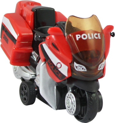 

DealBindaas Die Cast Metal 1:32 Bike Police | Pull Back Action | Dinky Car | Toys | Children Gift Collection | Red(Red)