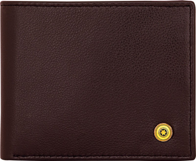 

POLLSTAR Men Brown Genuine Leather Wallet(4 Card Slots)