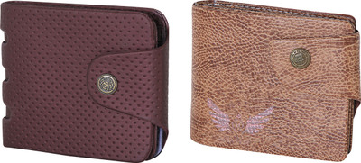 

Martell Men Pink Artificial Leather Wallet(2 Card Slots), Brown