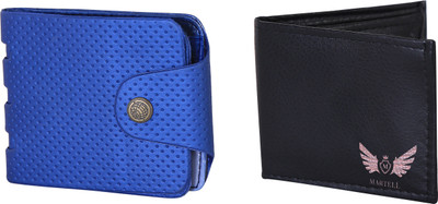 

Martell Men Blue Artificial Leather Wallet(2 Card Slots), Black