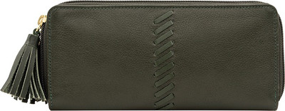 

Hidesign Women Casual Green Genuine Leather Wallet(1 Card Slot)