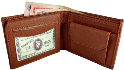 

Peacock Mundkar Boys Tan Artificial Leather Wallet(7 Card Slots)