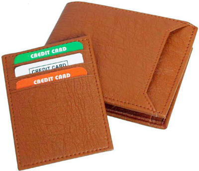

ibex Men Tan Artificial Leather Wallet(5 Card Slots)