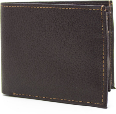 

Nietz Men Black Genuine Leather Wallet(10 Card Slots), Brown