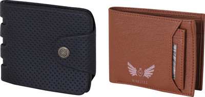 

Martell Men Black Artificial Leather Wallet(2 Card Slots), Brown