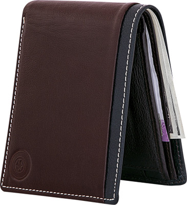 

POLLSTAR Men Brown Genuine Leather Wallet(8 Card Slots)