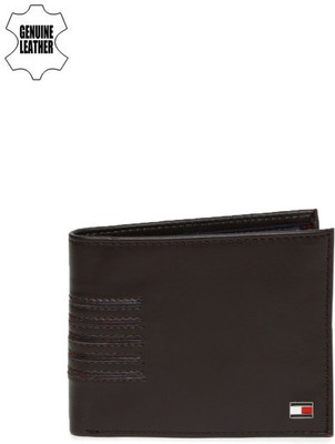

Tommy Hilfiger Men Brown Genuine Leather Wallet(4 Card Slots)