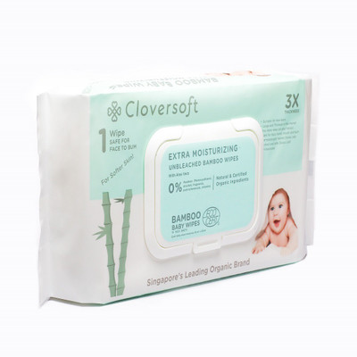 

Cloversoft Extra Moisturizing Organic Bamboo Baby Wipes(70 Pieces)
