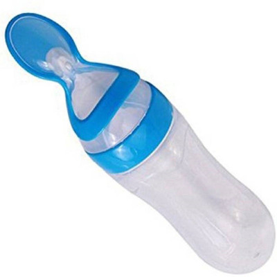 

Chote Janab Squeezy Silicone Food Feeder - 90 ml(Blue)