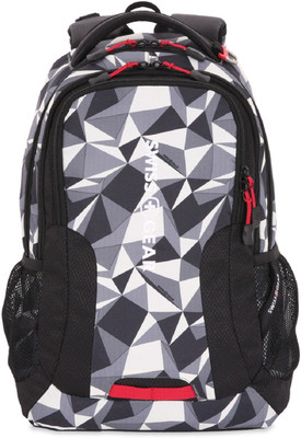 

Swiss Gear Laptop Backpack PU DIAMANTS PRINT/BLACK COD/SWISS RED 23 L Laptop Backpack(Multicolor)