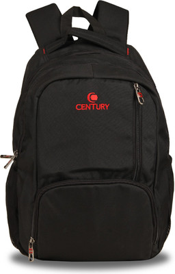 

CENTURY Fashoinable Black Color Large Polyester Backpack Bag Backpack(Black, 22 L)