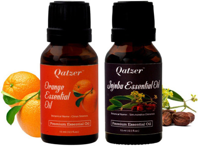 

Qatzer Orange essential oil Jojoba essential oil combo- 100% Premium(30 ml)