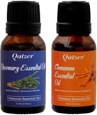 

Qatzer Rosemary essential oil Cinnamon essential oil combo - 100% Premium(30 ml)