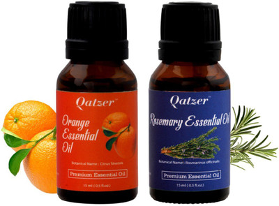

Qatzer Orange essential oil Rosemary essential oil combo- 100% Premium(30 ml)