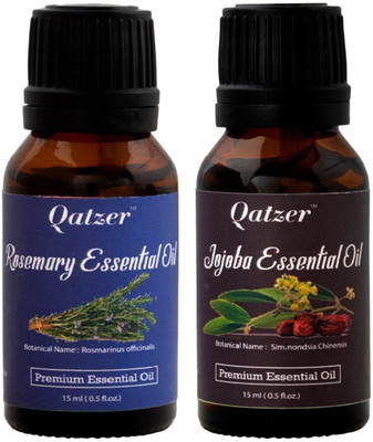 

Qatzer Rosemary essential oil Jojoba essential oil combo- 100% Premium(30 ml)