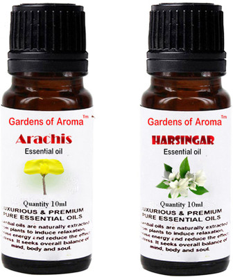 

Gardens Of Aroma Arachis Essential Oil And Harshingar Essential Oil(20 ml)