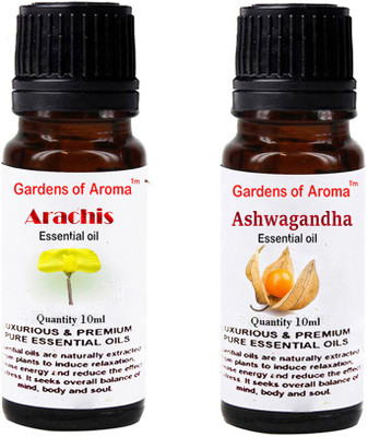 

Gardens Of Aroma Arachis Essential Oil And Ashwagandha Essential Oil(20 ml)