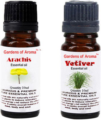 

Gardens Of Aroma Arachis Essential Oil And Vetiver Essential Oil(20 ml)