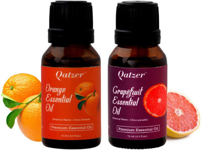 

Qatzer Orange essential oil Grapefruit essential oil combo- 100% Premium(30 ml)