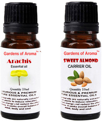 

Gardens Of Aroma Arachis Essential Oil And Sweet almond Carrier Oil(20 ml)