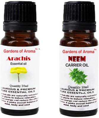 

Gardens Of Aroma Arachis Essential Oil And Neem Carrier Oil(20 ml)