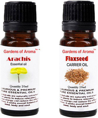 

Gardens Of Aroma Arachis Essential Oil And Flaxseed Carrier Oil(20 ml)