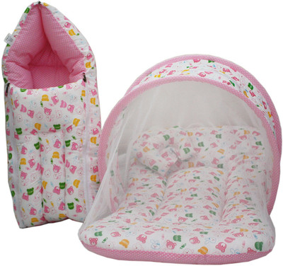

Dolphin52 COMBO SET FOLDING BABY BED(Fabric, Pink)