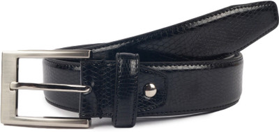 

Waist Wire Men Formal Black Artificial Leather Belt