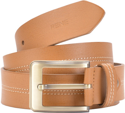

Rene Men Casual Tan Genuine Leather Belt