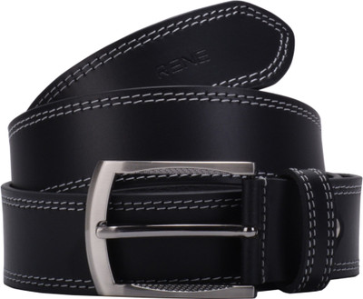 

Rene Men Casual Black Genuine Leather Belt