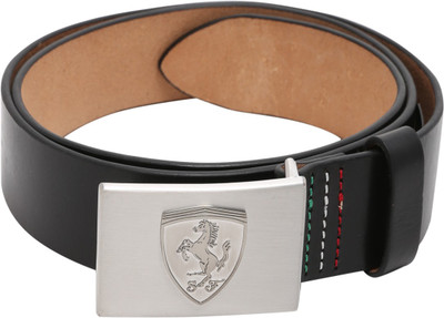 

Puma Men & Women Casual Black Genuine Leather Belt