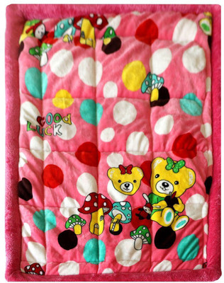 

The Home Talk Cartoon  Crib Baby Blanket(Polyester, Pink