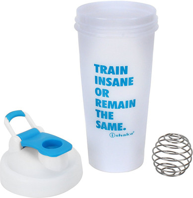 

GYM SHAKER iShake Warrior Shaker bottle 600 ml Shaker(Pack of 1, White), White/blue