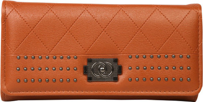 

Bee fashionable Women Casual Tan Artificial Leather Wrist Wallet(10 Card Slots)