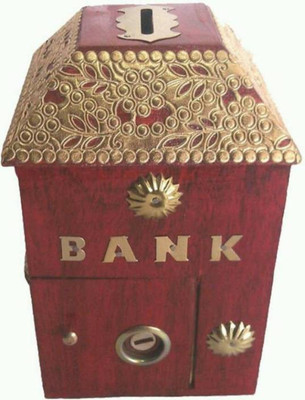 

all crafts art money bankkk Coin Bank(Red)