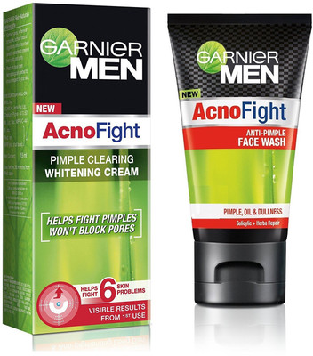

Garnier Men Acno Fight Whitening Cream + Face Wash(Set of 2)