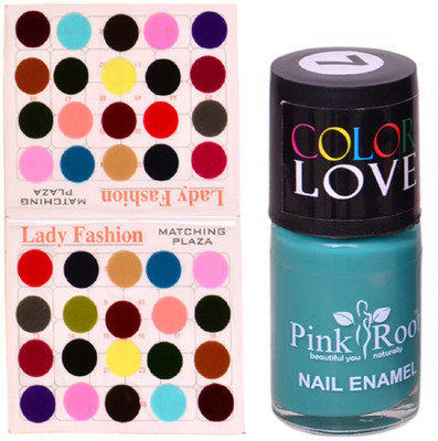 

Pink Root Nail Paint No. 07 (15ml), Lady Fashion Multi Color No. 15 Bindi(Set of 2)