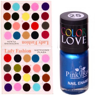 

Pink Root Nail Paint No. 25 (15ml), Lady Fashion Multi Color No. 15 Bindi(Set of 2)